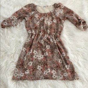 Knee length floral dress